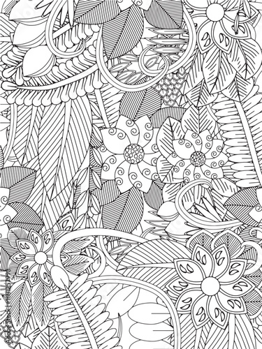  coloring book flowers for adults and kids 