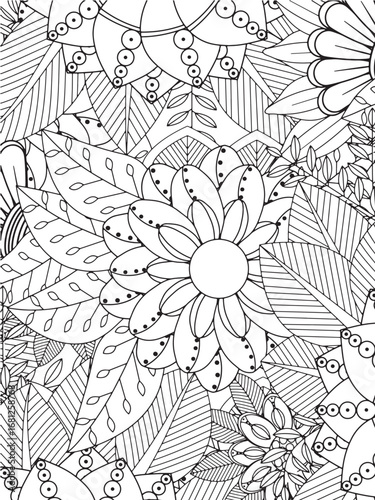  coloring book flowers for adults and kids 