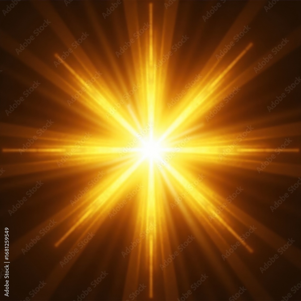 Obraz premium Radiant Starburst: A Glowing Symbol of Hope and Light