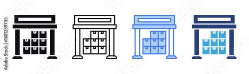 Storing icon sheet multiple style collection