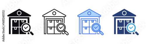 Inspection icon sheet multiple style collection