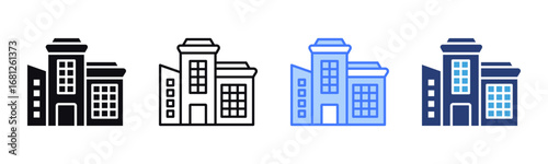 Company icon sheet multiple style collection