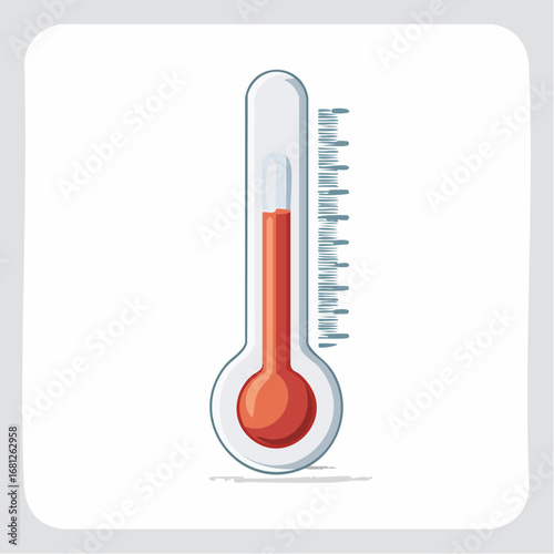 Simple Digital Thermometer Icon
