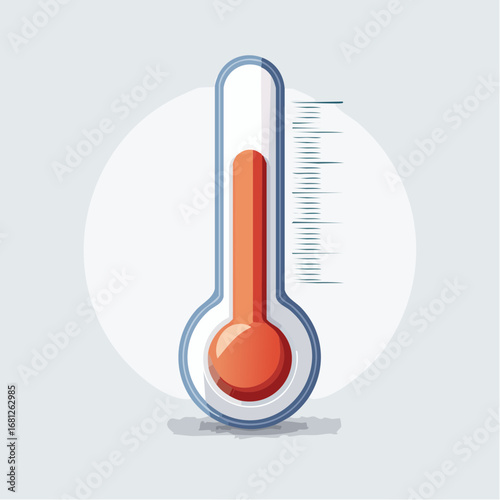 Simple Digital Thermometer Icon