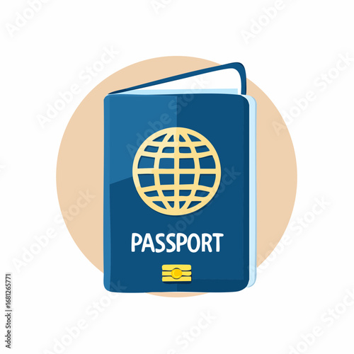 Unlock global adventures with this vibrant passport design, perfect for travel blogs, immigration services, and international business promotions; get ready for your next journey today!