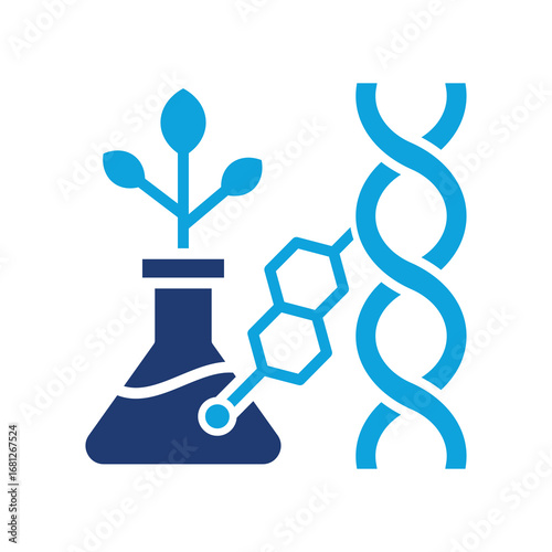 Synthetic Biology glyph color icon