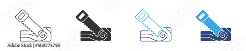  woodworking  icon set, vector illustration 