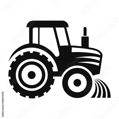 tractor isolated on white background