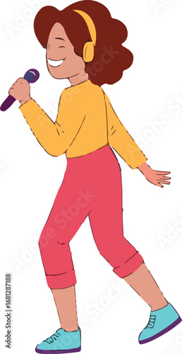 Colorful vector illustration of a dentist performing an oral checkup for a smiling child in a pediatric dental clinic.