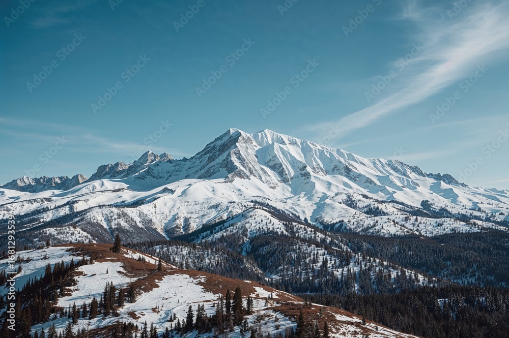 Obraz premium Peak within the Absoraka Mountains