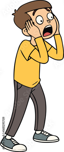 Vector artwork of a mother scolding her child while teaching discipline