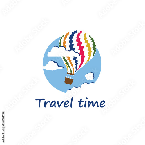 hot air balloon icon isolated on white background