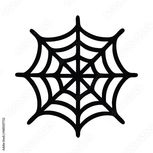 Wallpaper Mural Black stylized spiderweb illustration on a white background. Suitable for halloween designs, tattoos, and gothicthemed projects. Great for spooky themes. Torontodigital.ca