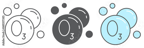 Ozonation laundry line icon, dry cleaning and wash, ozone sign vector graphics, editable stroke linear icon, eps 10