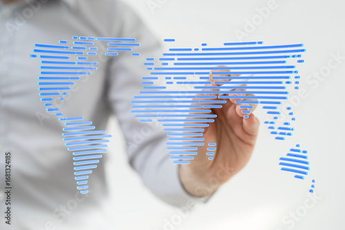 Stock photo of a person dra...