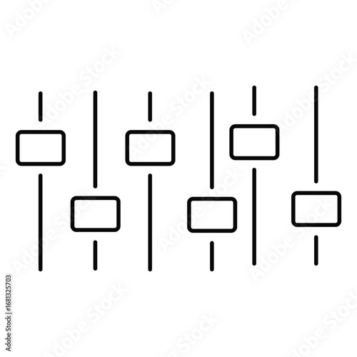 mastering icons. simple line vector