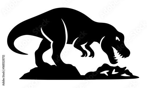 Dinosaur Feeding SVG, Dinosaur Eating SVG, Dino Eating Fish SVG