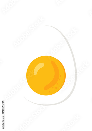 Vibrant, perfectly cooked egg yolk shines with fresh, healthy breakfast appeal