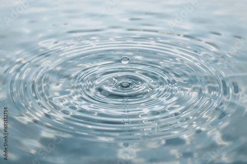 Overhead Perspective of Water Ripples