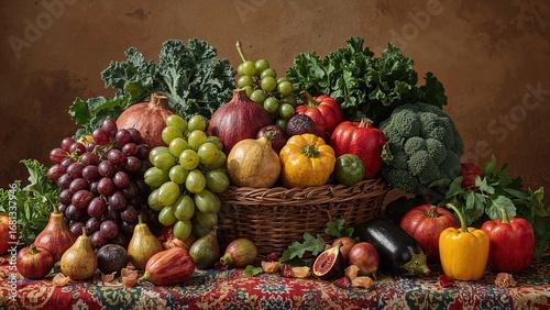 Wallpaper Mural Mediterranean Climate Fruits and Vegetables Torontodigital.ca