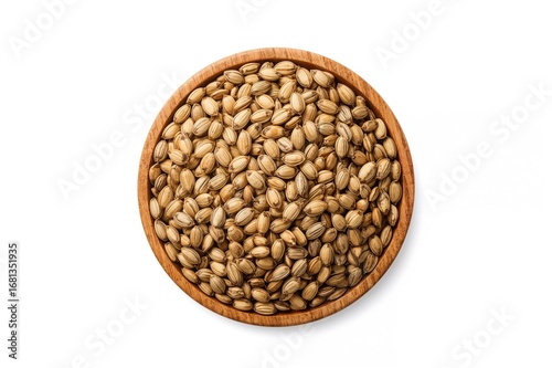Small Wooden Bowl Filled Wi...