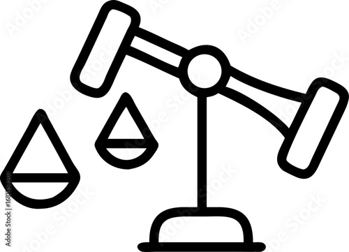 vector illustration of a justice