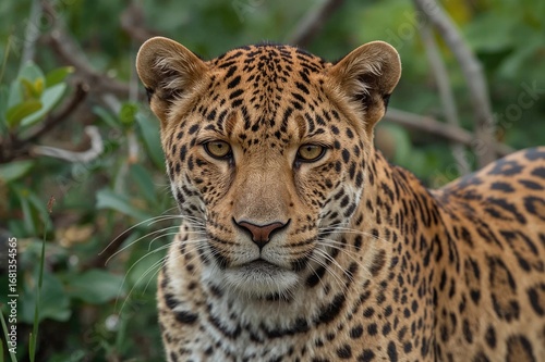 Close-up of a Leopard Spott...