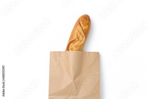 Top view of a paper sack ho...
