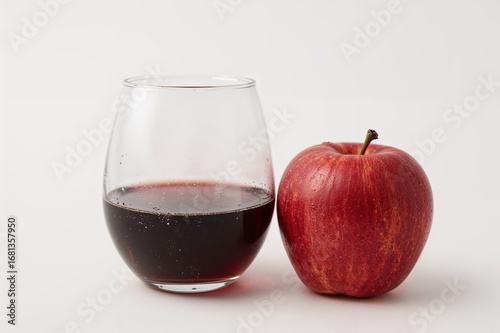 Vintage bottle and wine gla...