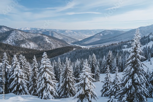 Breathtaking winter landsca...