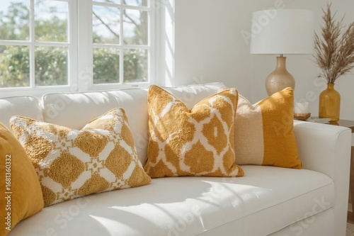 Geometric patterned cushion...