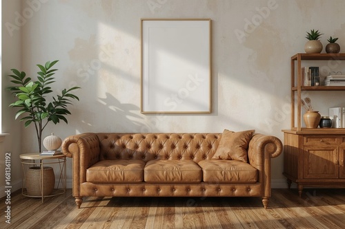 Home interior scene featuri...