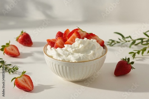 Strawberries paired with co...
