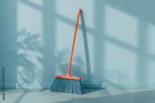 Indoor plastic broom and du...