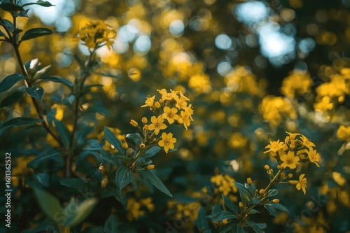 Close-up of a vibrant yello...