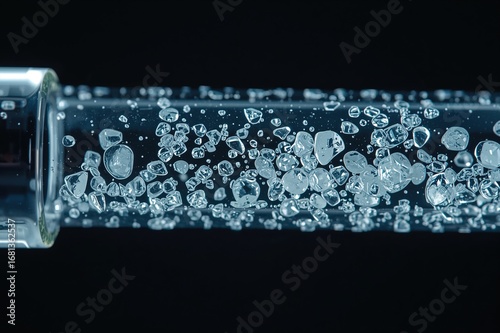 Macro shot of a test tube c...