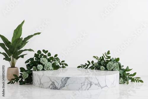 A marble pedestal showcasin...