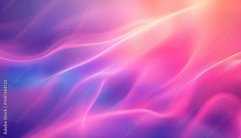 Fototapeta premium Modern Web Cover Template: Abstract Gradient Blend With Bright Ed Glow, Diffuse Glare, And Blurry Highlights In Bitmap Raster Image.