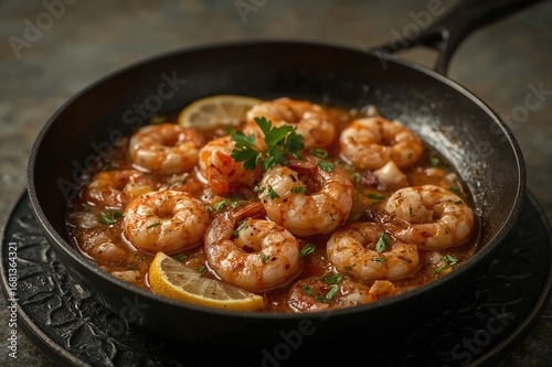 Garlic and lemon seasoned p...