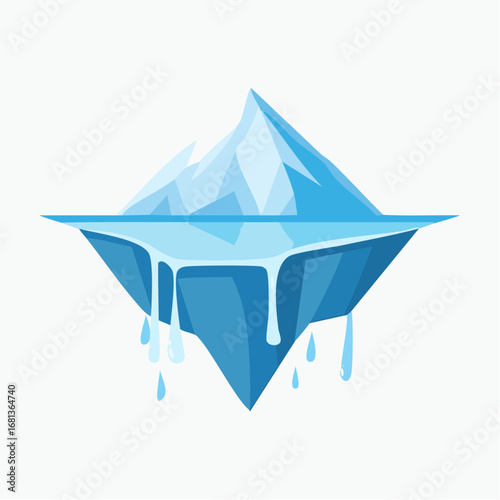 Melting Iceberg Illustration