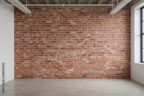 Retro Brick Wall Feature in...