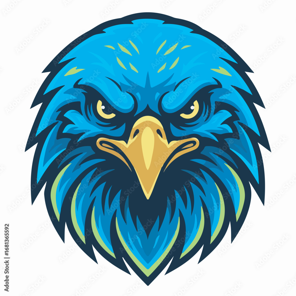Obraz premium Eagle Mascot Head Vector Illustration
