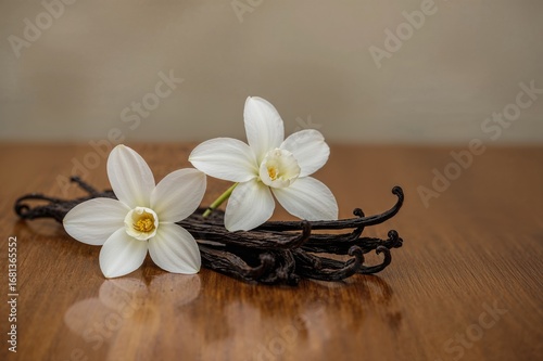 Close-up of dried vanilla p...