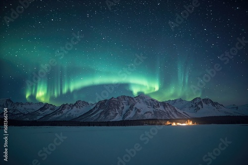 Aurora borealis illuminatin...