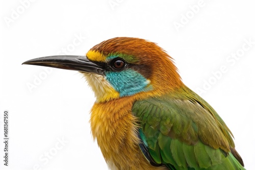 Stunning avian with vibrant...