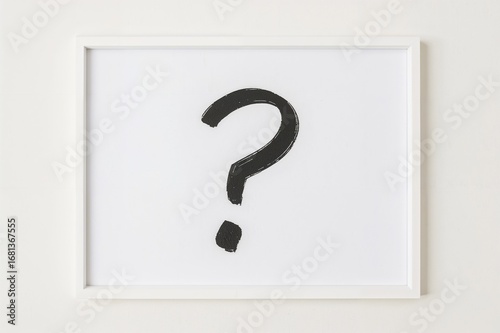White sheet with a question...