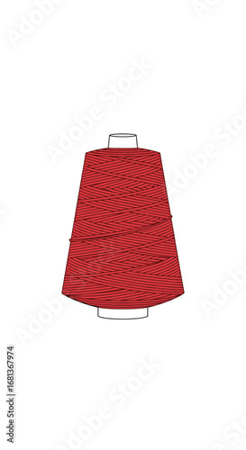 A traditional red fez hat adorned with a textured pattern is displayed against a white background a striking cultural headwear accessory