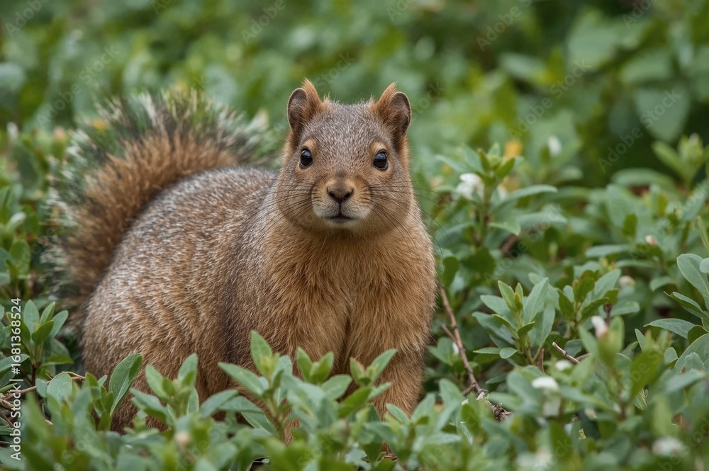 Fototapeta premium Photos of beautiful Callosciurus caniceps squirrels