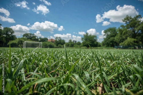 Open-air grassy area