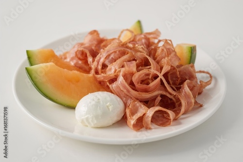 Dish featuring sweet melon ...